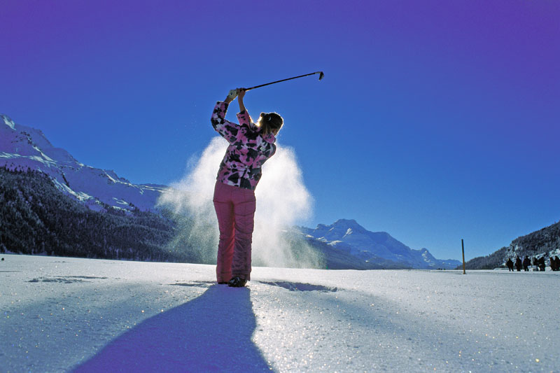 St Moritz, l?inverno di sport al sole