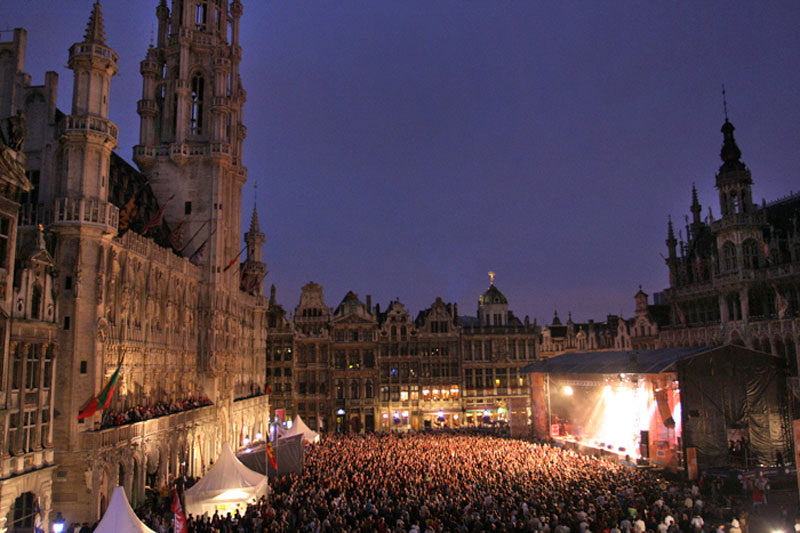 Nella Grand Place, il cuore fiorito di Bruxelles