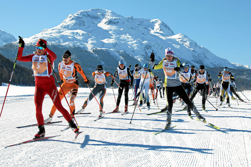 St Moritz, l?inverno di sport al sole