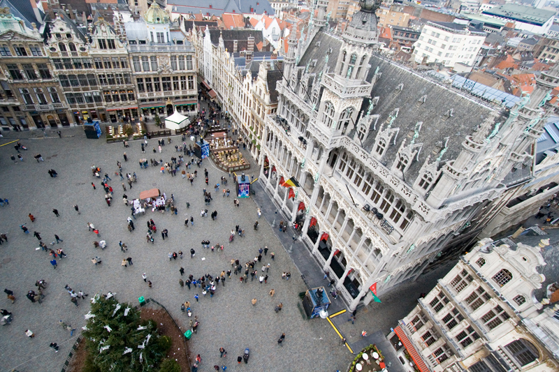 Nella Grand Place, il cuore fiorito di Bruxelles