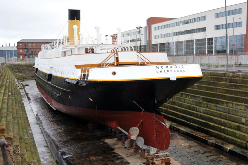 A Belfast, sulla prua del Titanic