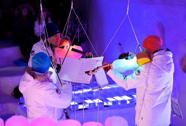 Ice-music: un concerto di ghiaccio in Lapponia