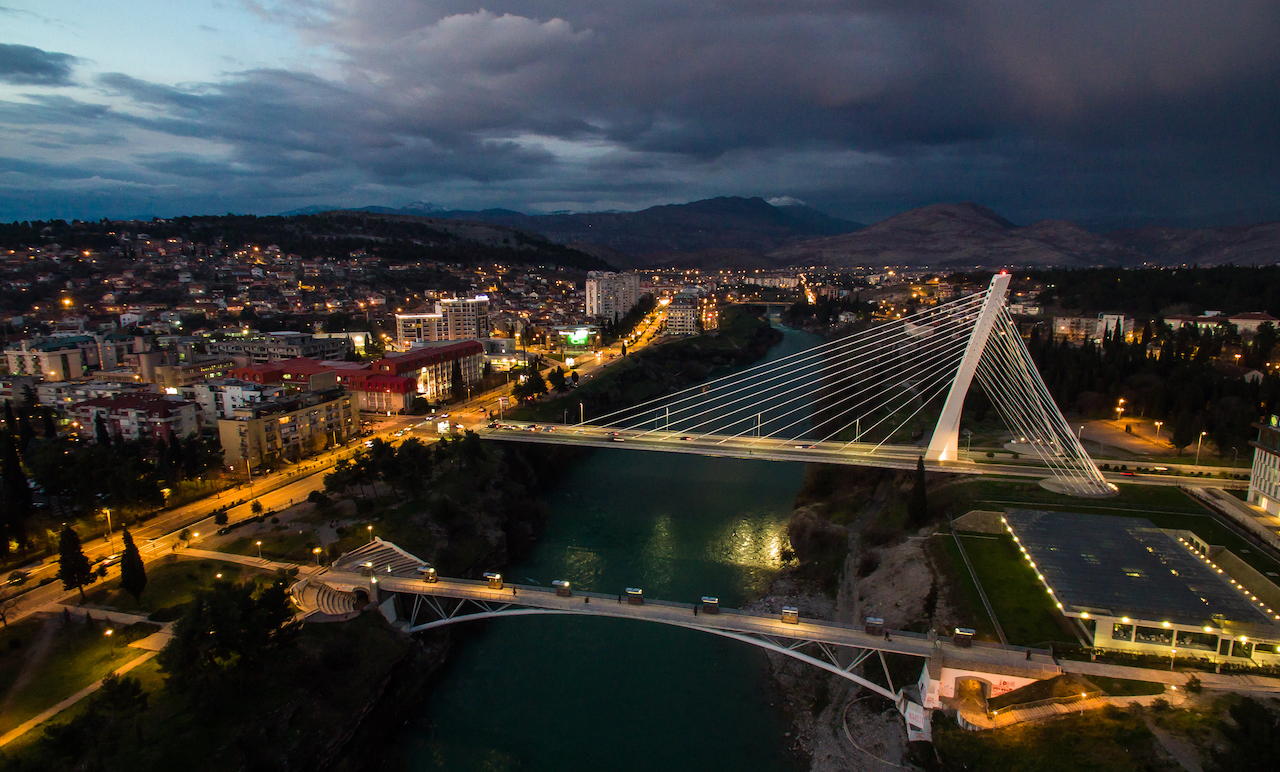 Podgorica, il Millennium Bridge 