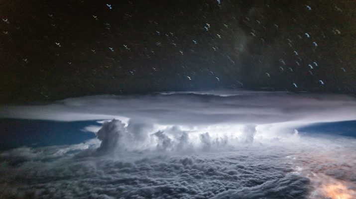 Foto Tempeste e fulmini dalla cabina del pilota