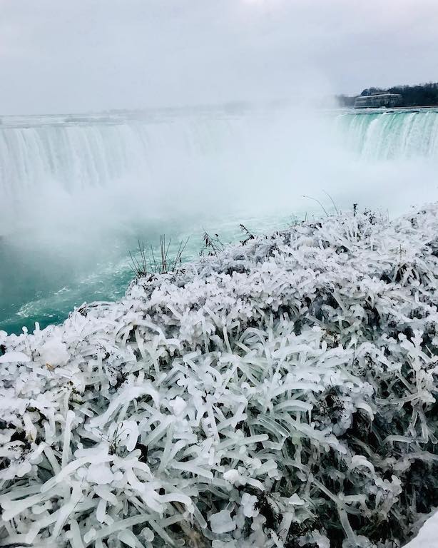 Le cascate del Niagara ghiacciate