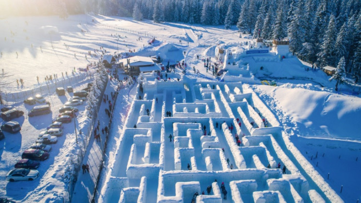Il labirinto di neve più grande del mondo è a Zakopane in Polonia