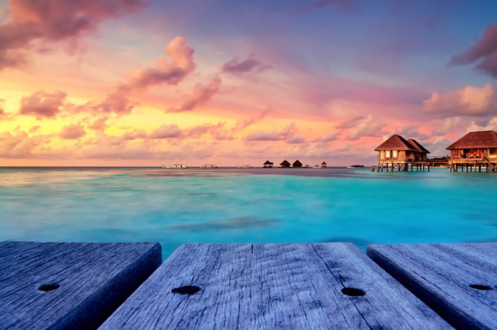 Ville sull'acqua alle Maldive, meta per un viaggio di nozze da sogno