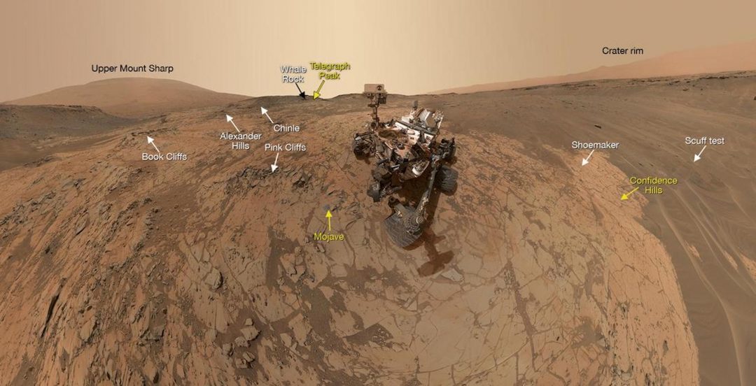 Altri viaggi: i selfie più recenti da Marte del rover Curiosity