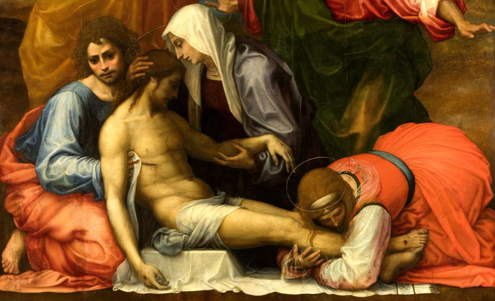 Il Compianto sul Cristo morto (particolare), Fra Bartolomeo, Gallerie degli Uffizi