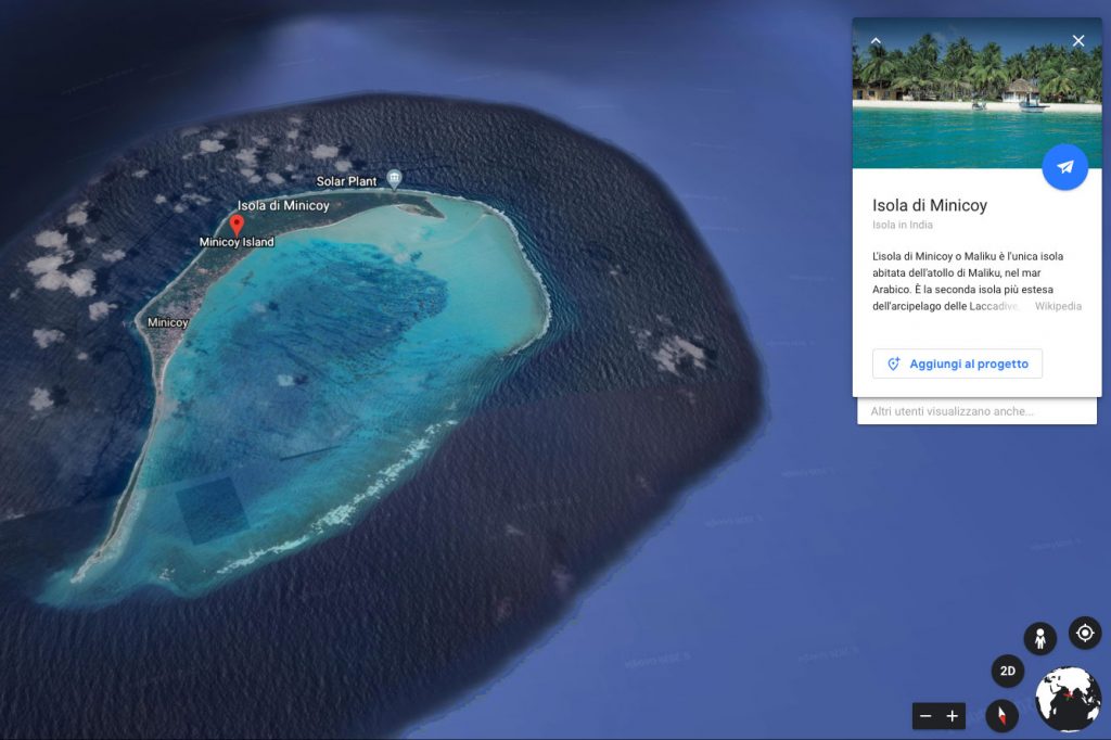 Earth Day: mi sento fortunato Google Earth, isola Minicoy