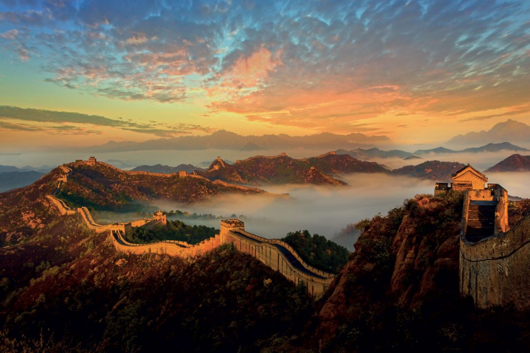 Sulla Grande Muraglia di Jinshanling, Cina