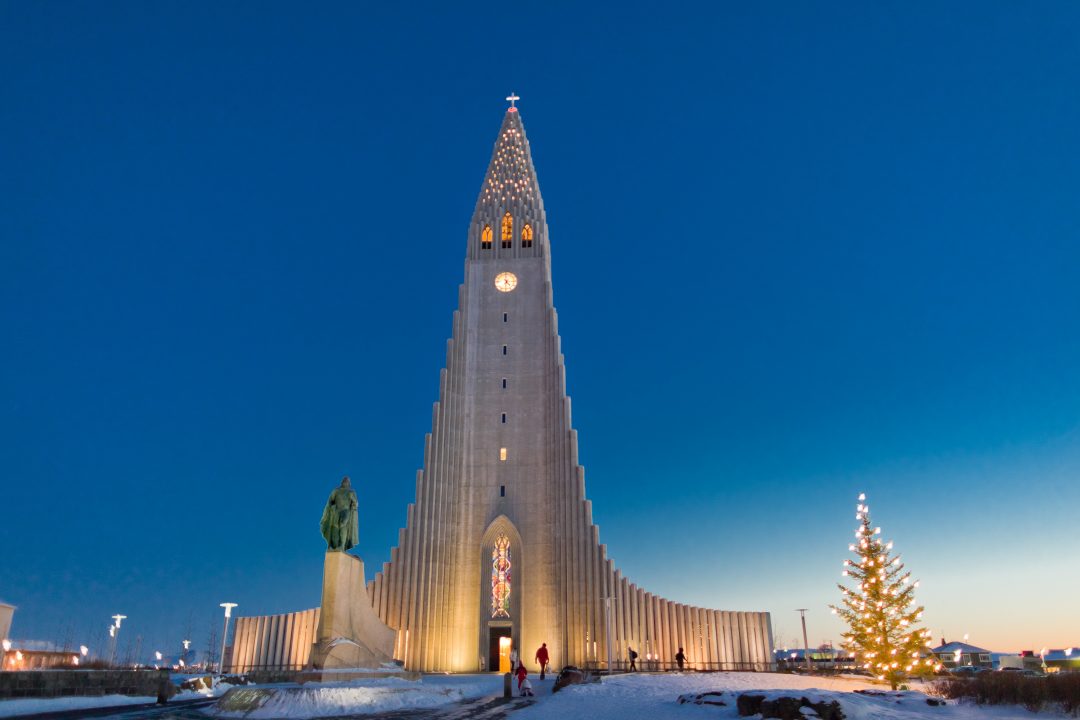 La Chiesa di Hallgrímur, Reykjavík, Islanda