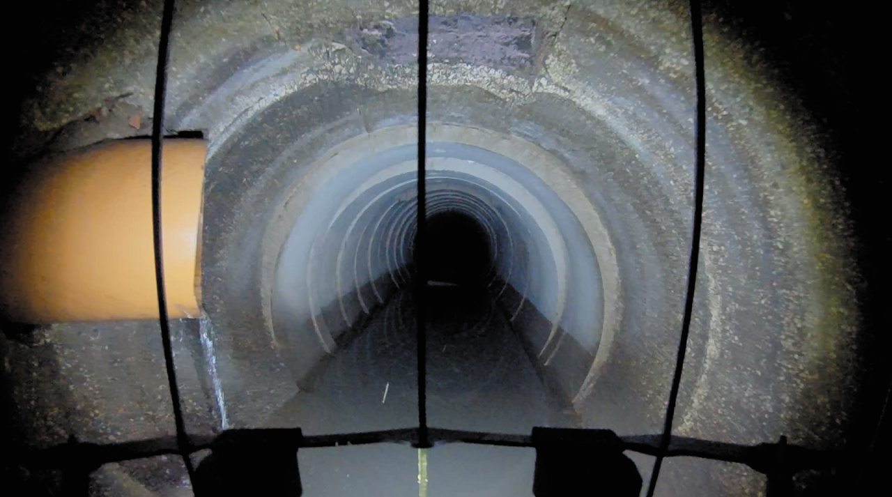 Un tunnel visto con gli occhi dello Skycopter