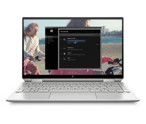 HP Spectre x360 13_NaturalSilver_FrontOpen_HP Command Center