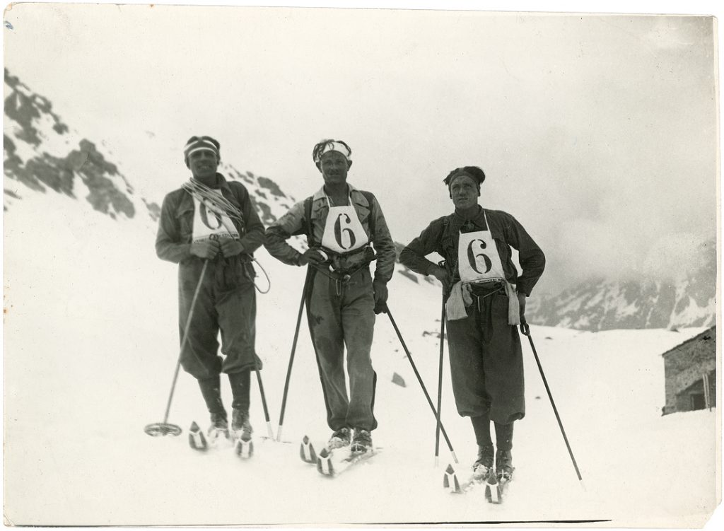 Mostra Forte di Bard La squadra militare di scialpinismo alla quarta edizione del Trofeo Mezzalama, 1936 (ph. Forte di Bard uff. sta.)
