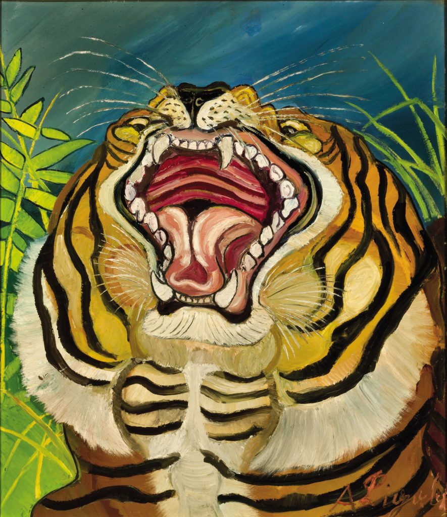 Mostra Antonio Ligabue Testa di tigre