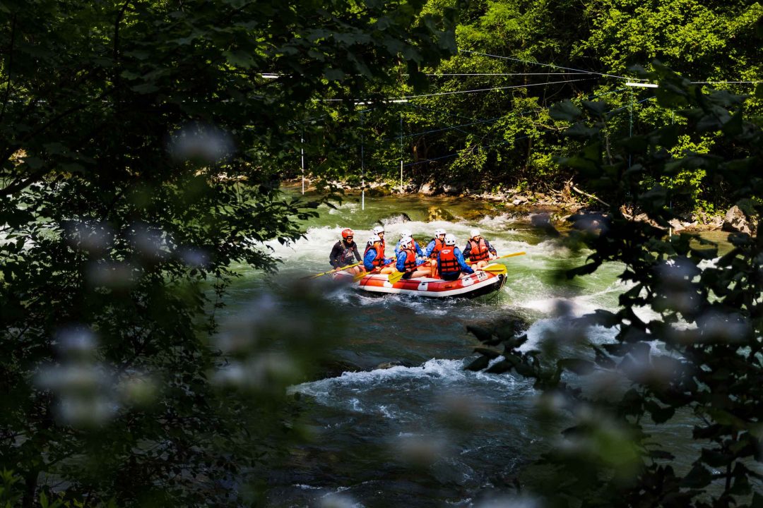 Rafting lungo il fiume 