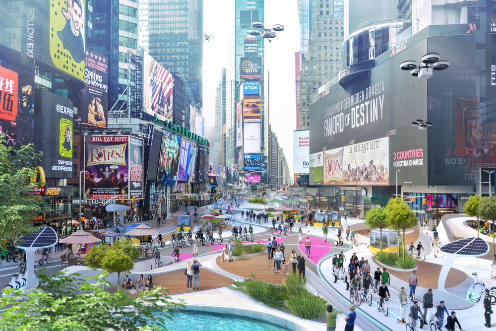 Città del futuro: rivoluzione verde a Times Square, New York