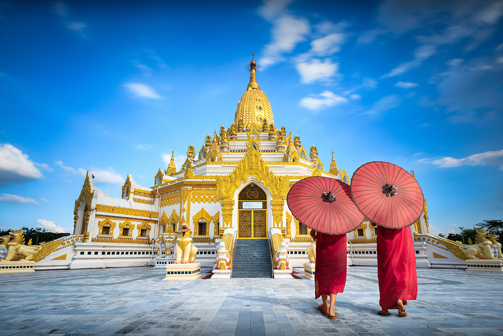 La pagoda Shwedagon di Yangon, Birmania
