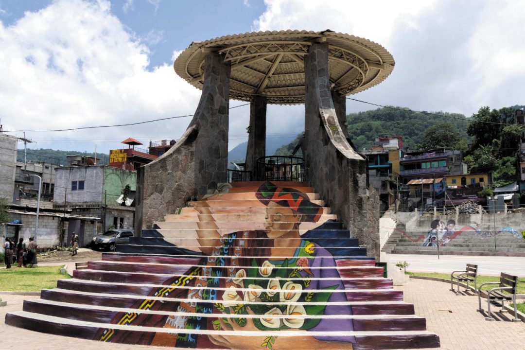 Santiago Atitlán, il murale 