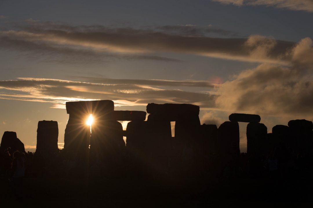 Il solstizio d'inverno a Stonehenge, Regno Unito