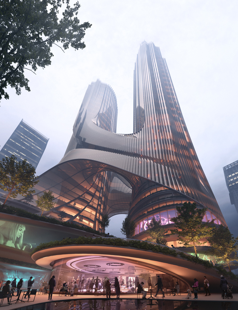 La fantascientifica città verticale di Shenzhen, progettata dallo studio di Zaha Hadid