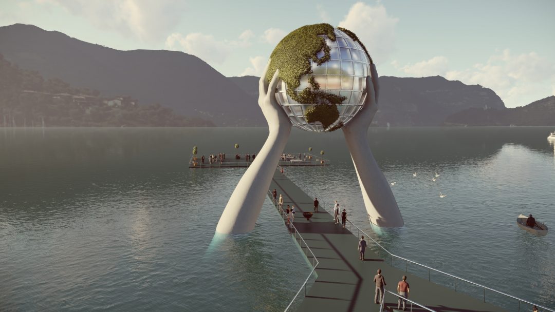 Tornano le mani di Lorenzo Quinn: una nuova installazione sul Lago d'Iseo 