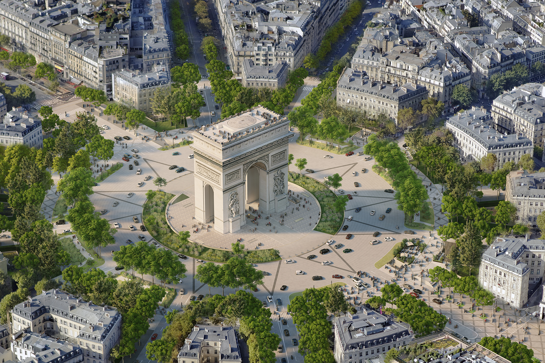 Parigi: gli Champs-Élysées diventeranno un gigantesco giardino dopo le Olimpiadi 2024