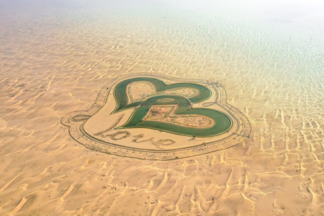 Dubai laghi a forma di cuore