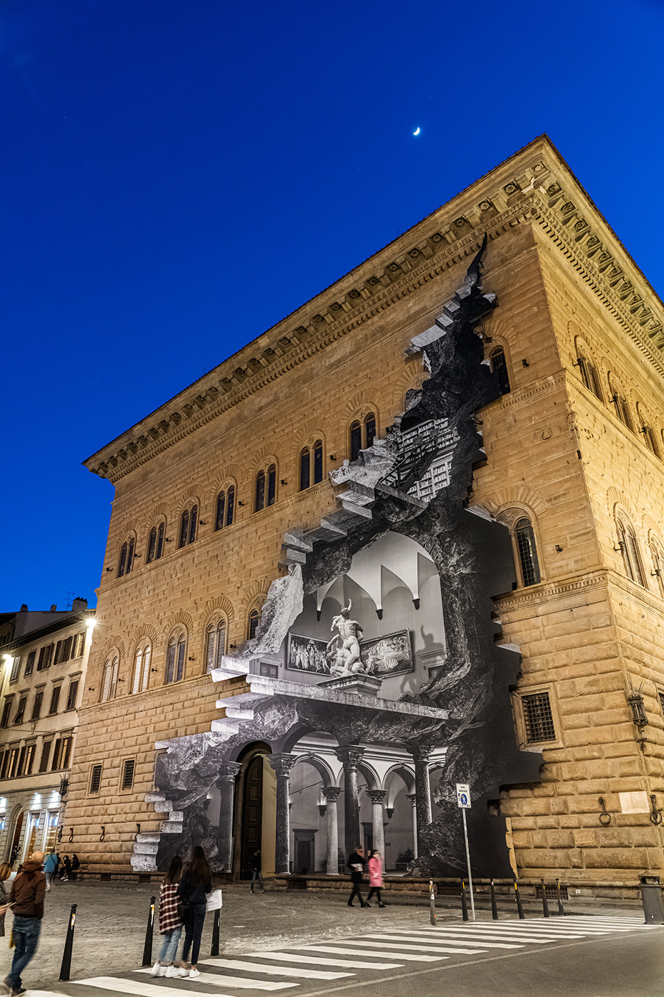 JR La Ferita Palazzo Strozzi Firenze