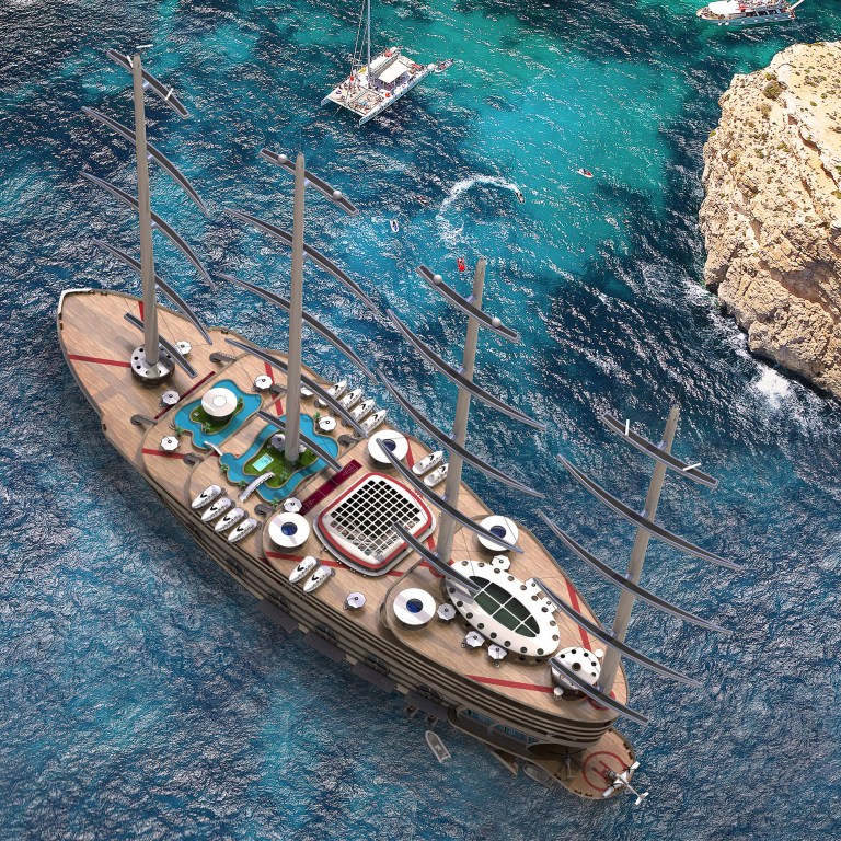 “The Galleon”, il gigayacht da 200 passeggeri che vuole rivoluzionare le crociere dei super ricchi