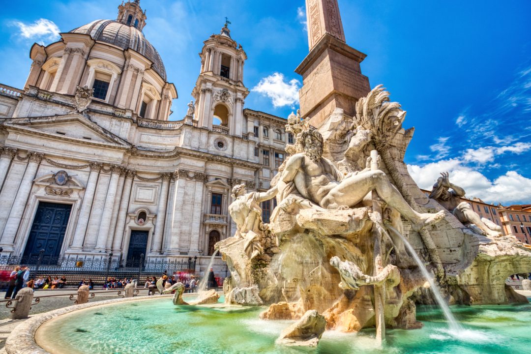 La Fontana dei Quattro Fiumi Roma
