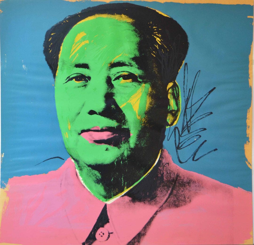 Ritratto di Mao, Andy Warhol, in mostra a Genova