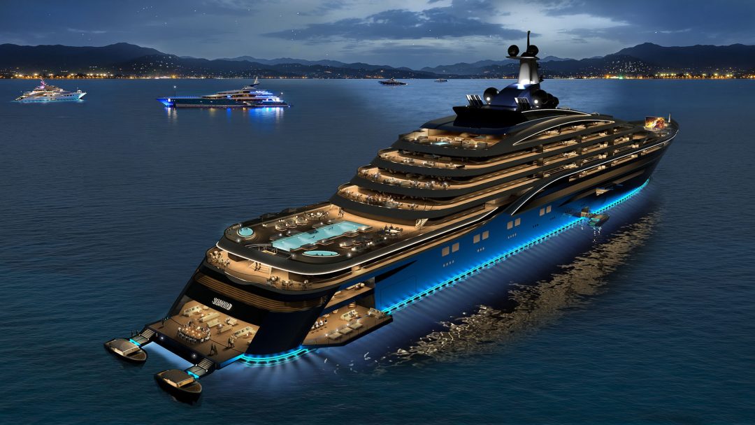 Le prime foto dello yacht più grande del mondo: 500 milioni di euro e 39 appartamenti extra lusso