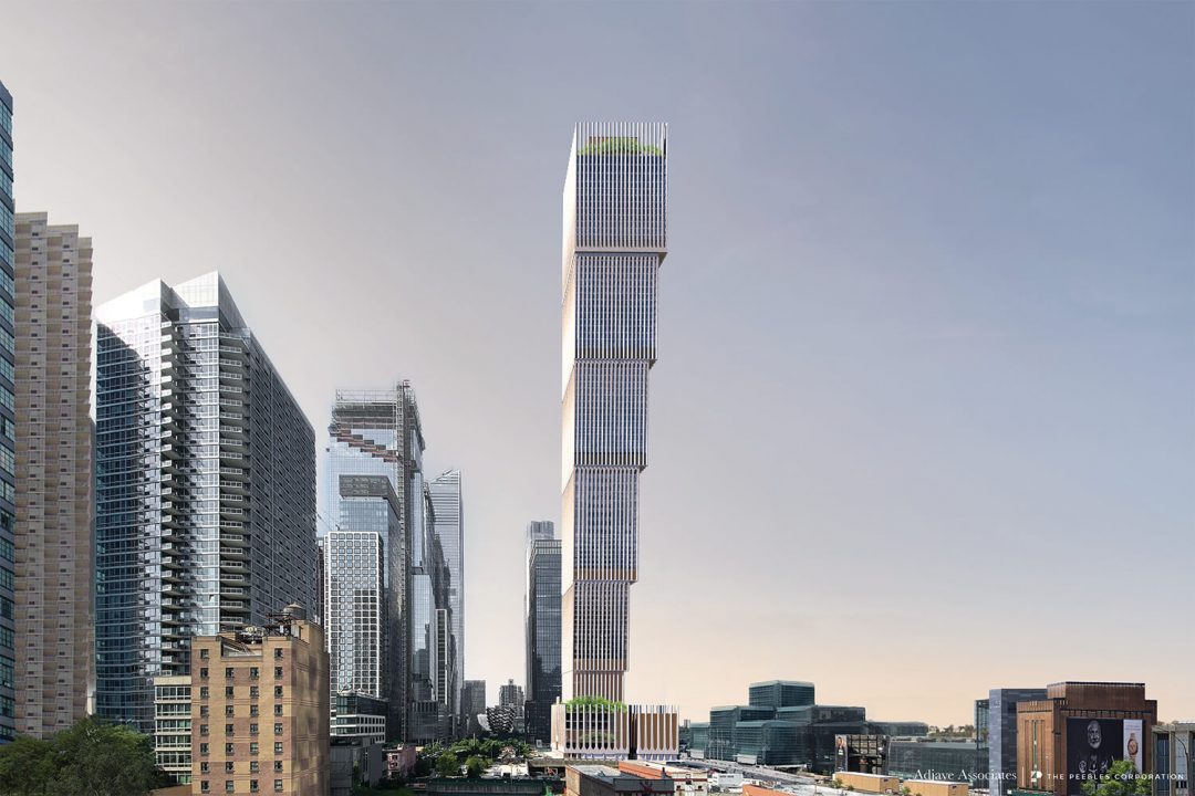Nuovo grattacielo più alto di New York sarà capovolto a testa in giù