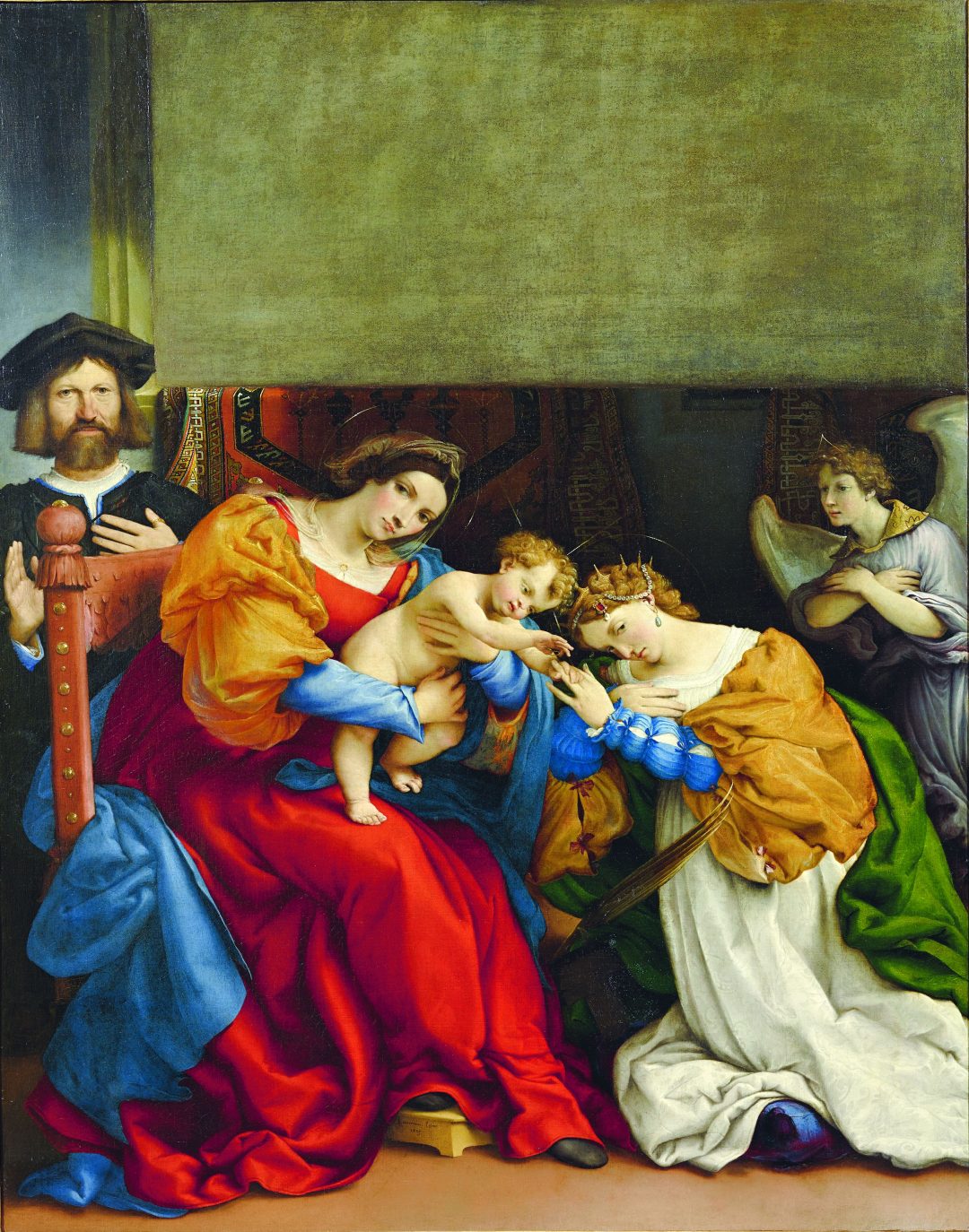 Lorenzo Lotto Nozze mistiche di Santa Caterina d’Alessandria e Niccolò Bonghi
