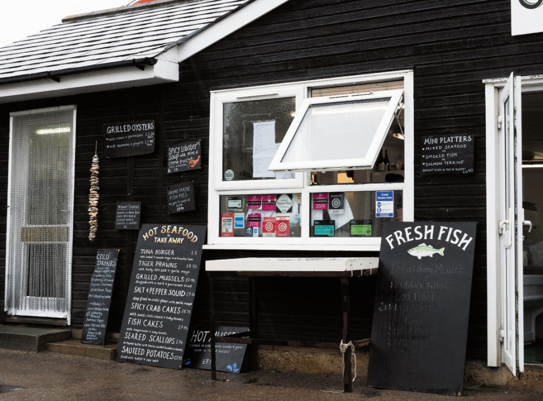 Mersea Island: oyster shack e fish & chips 