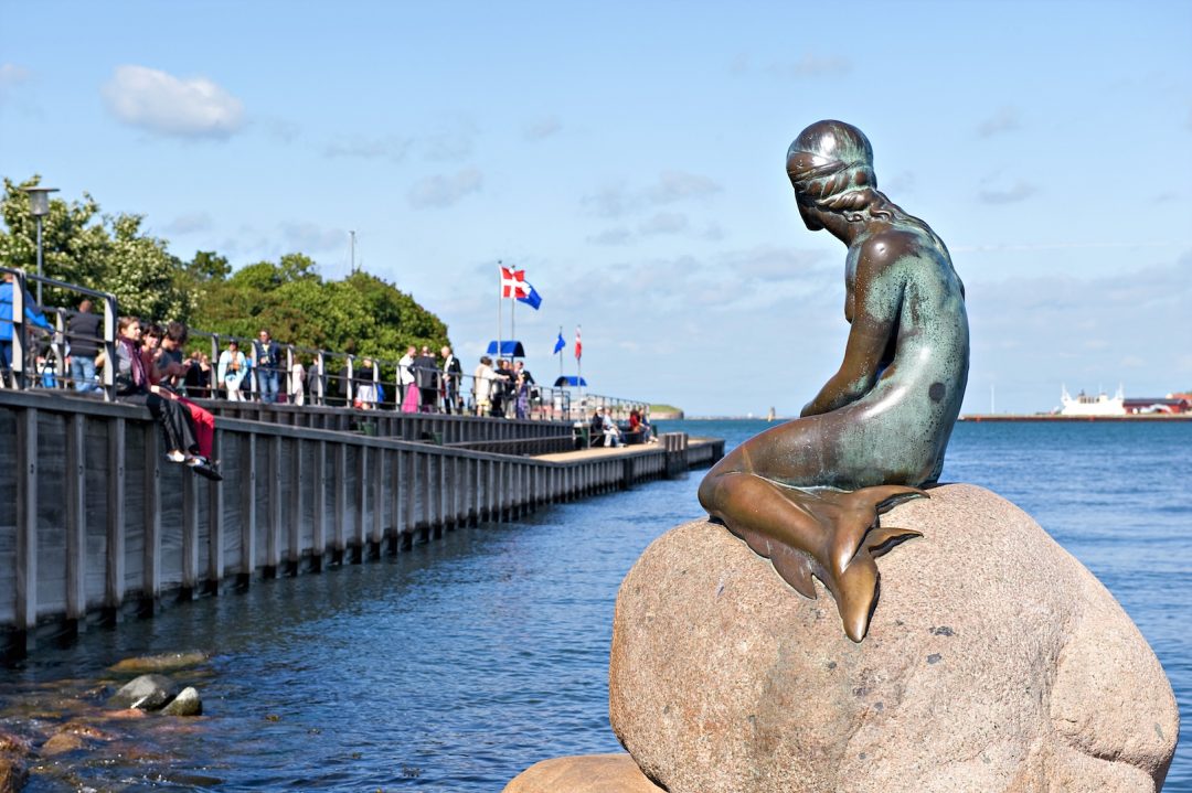 La Sirenetta di Edvard Eriksen a Langelinie, Copenhagen