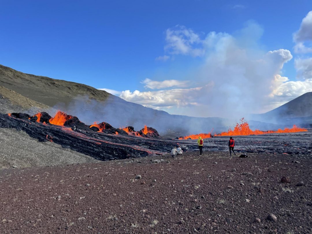 eruzione del vulcano Fagradalsfjall 2022