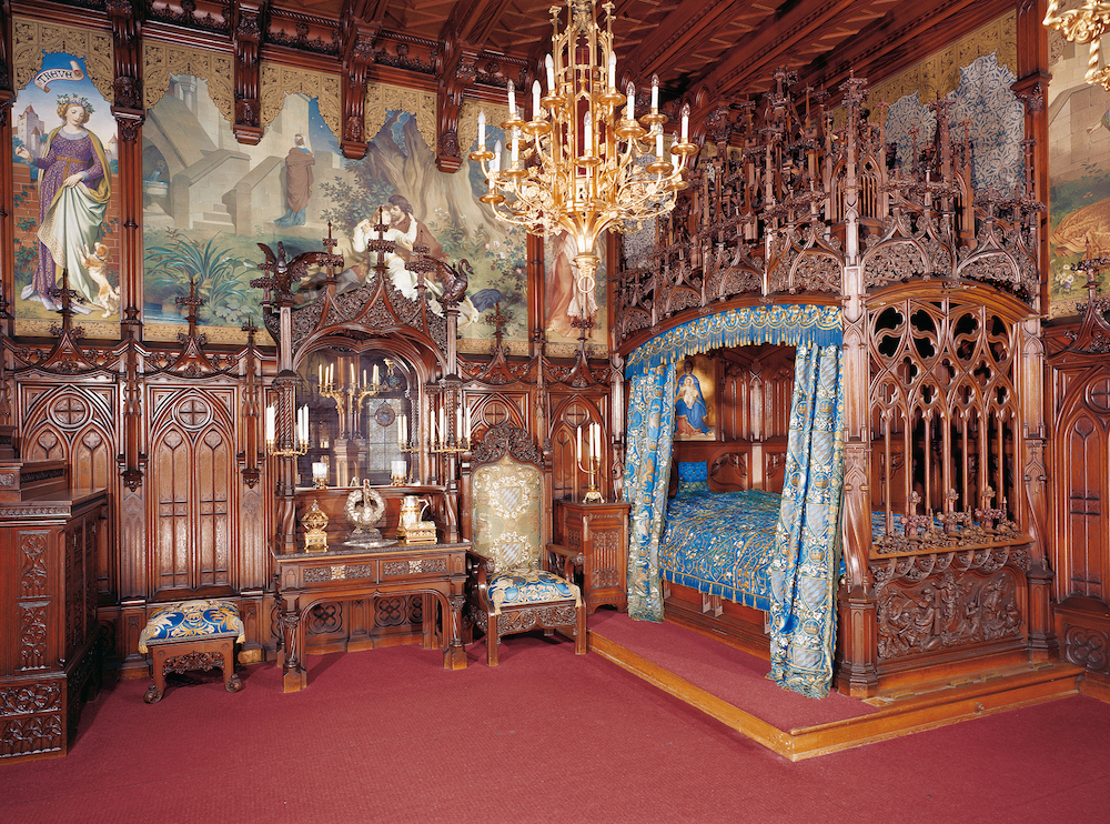 Camera da letto di Ludovico II Castello Neuschwanstein