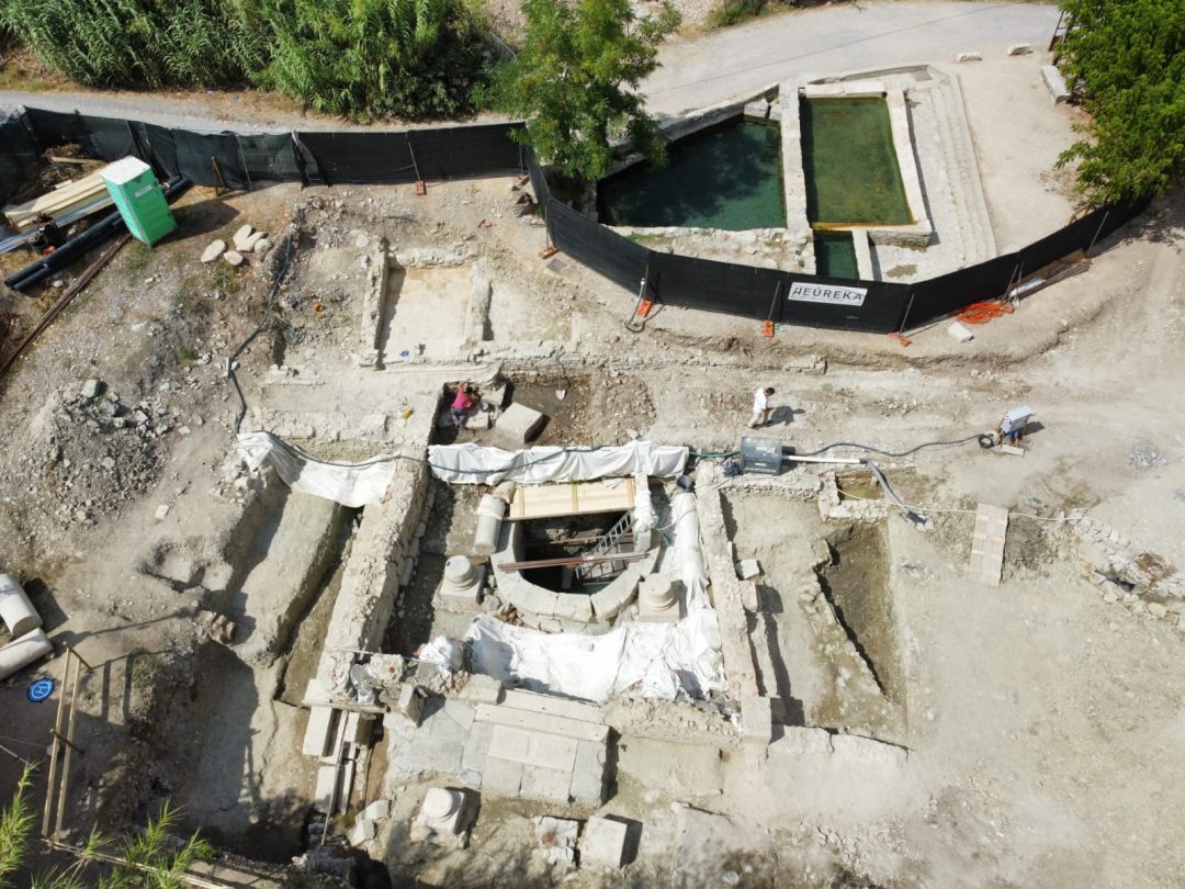 San Casciano dei Bagni: l'area di scavo del santuario