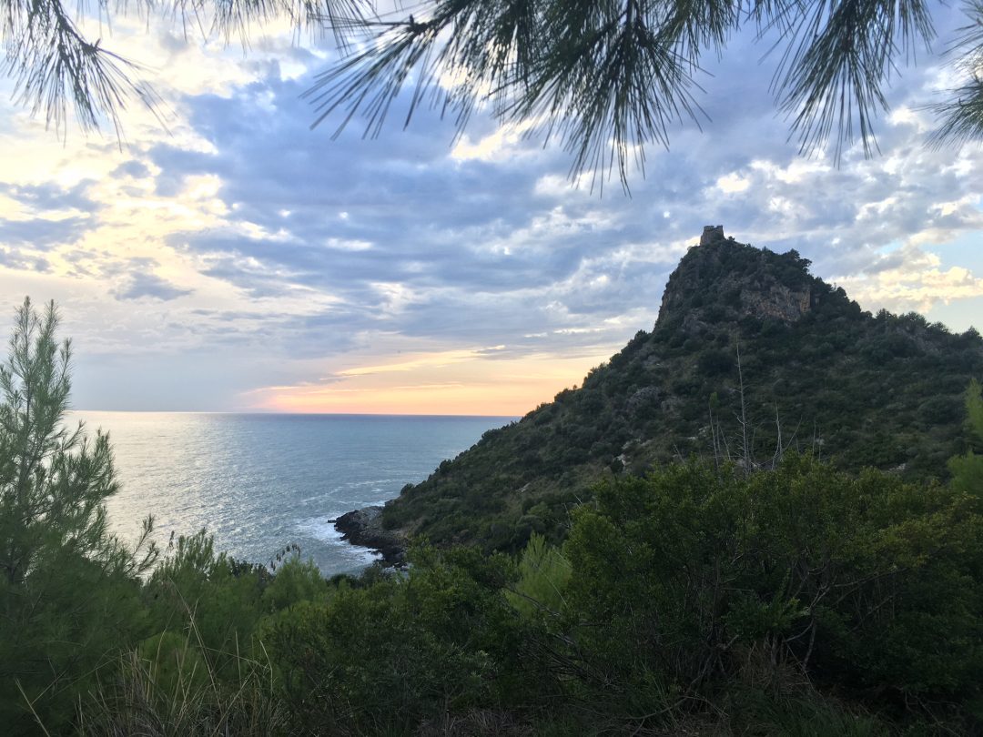 tramonto dal Sentiero del Mediterraneo