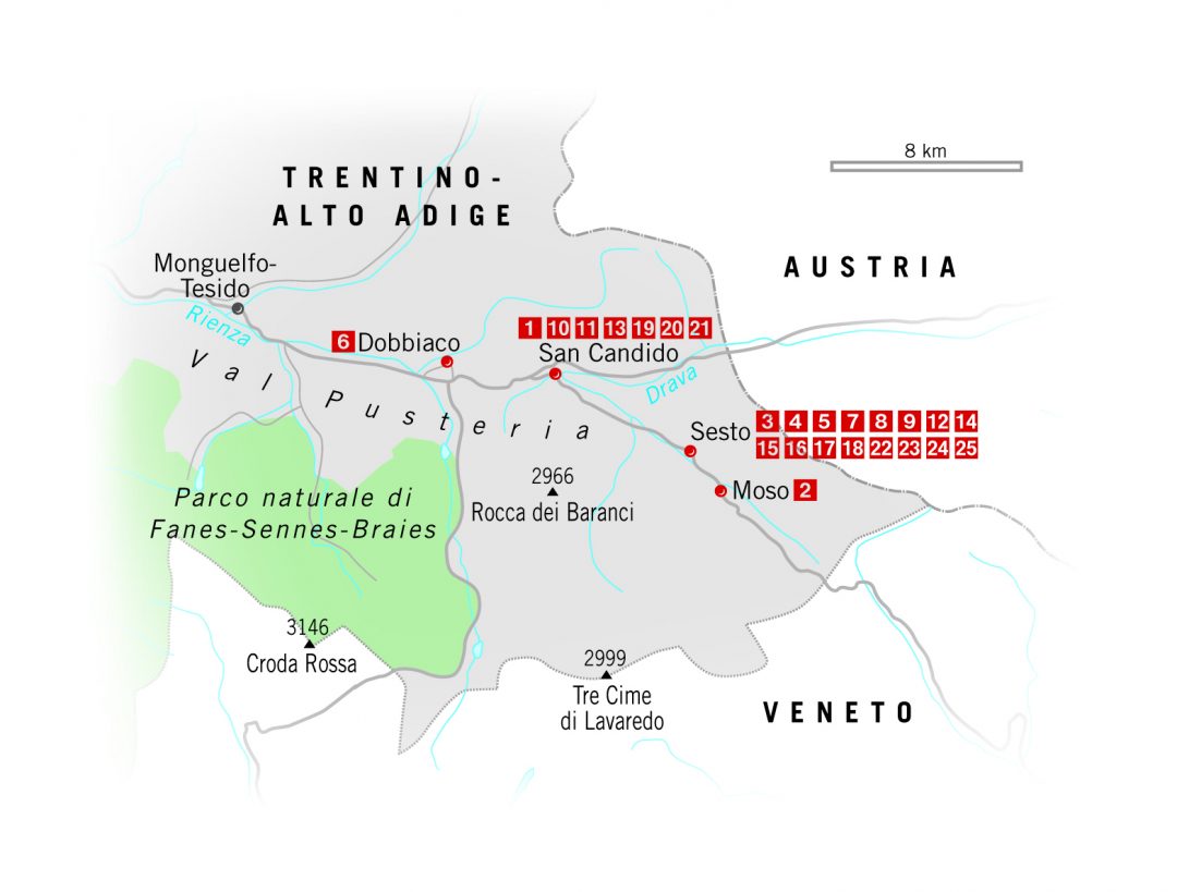 mappa Alto Adige 