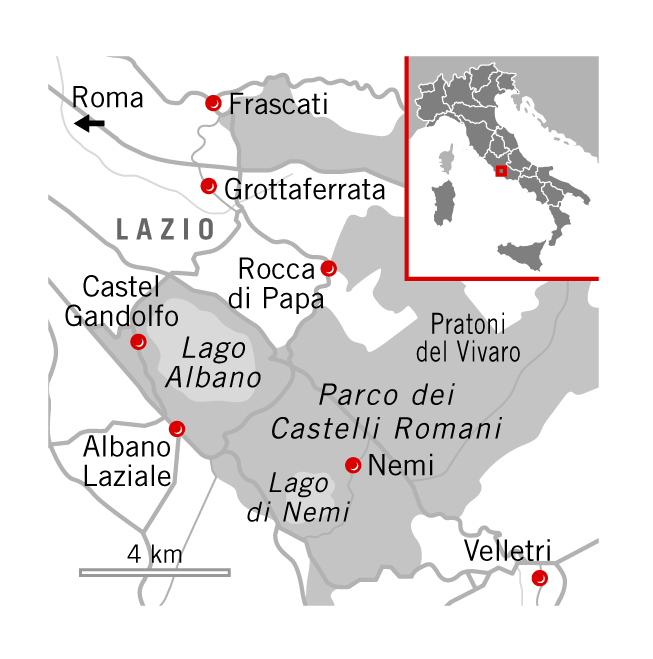 mappa Castelli Romani