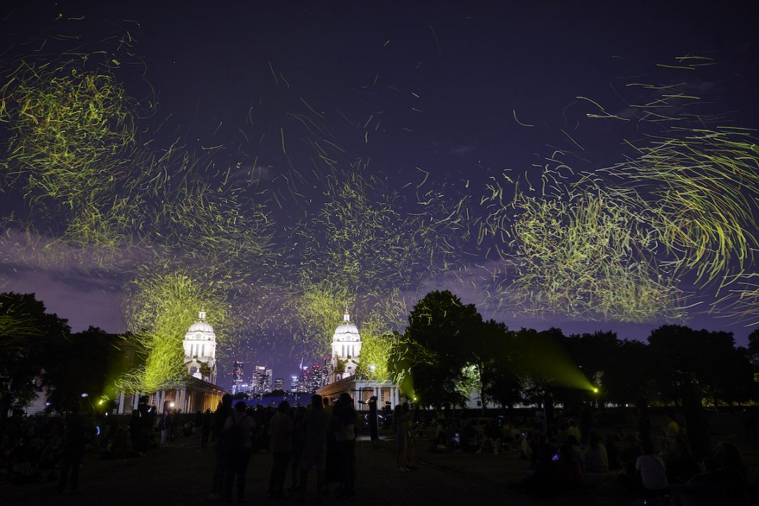 fuochi d'artificio ecologici a Londra