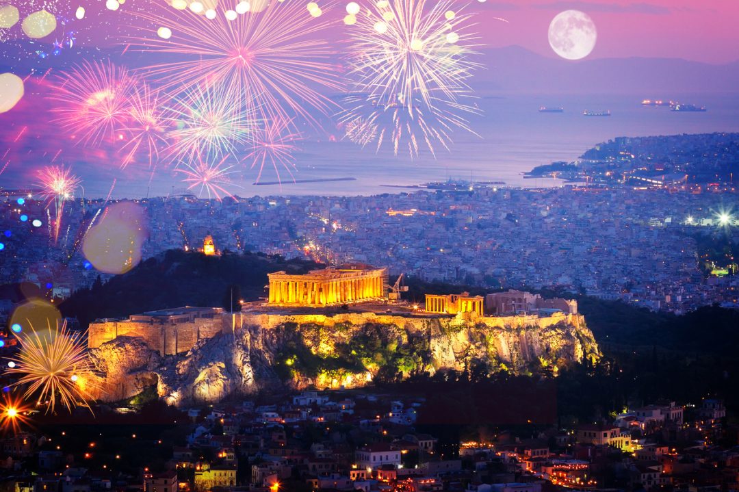 Acropoli, Capodanno, Atene