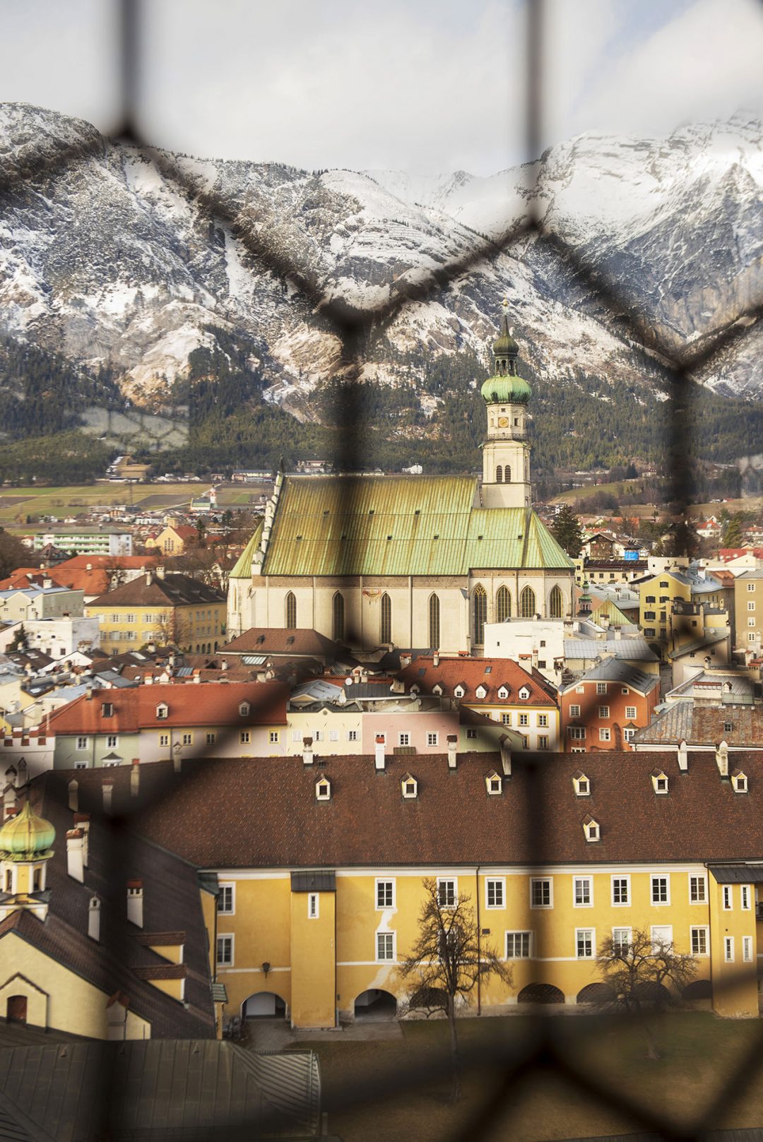 panorama di Hall in Tirol