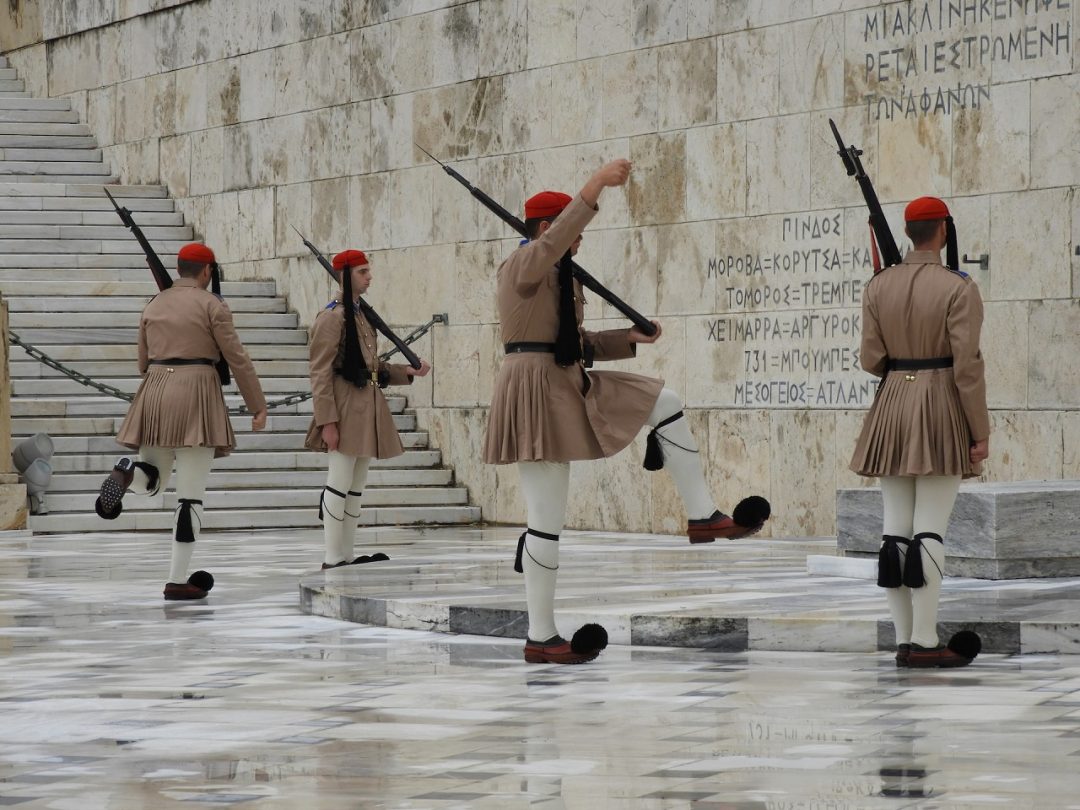 Il cambio della guardia in Piazza Syntagma