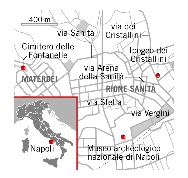 mappa Rione Sanità Napoli 
