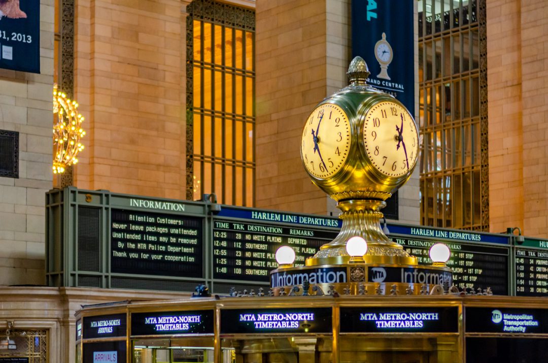 L'orologio della Grand Central Terminal, New York
